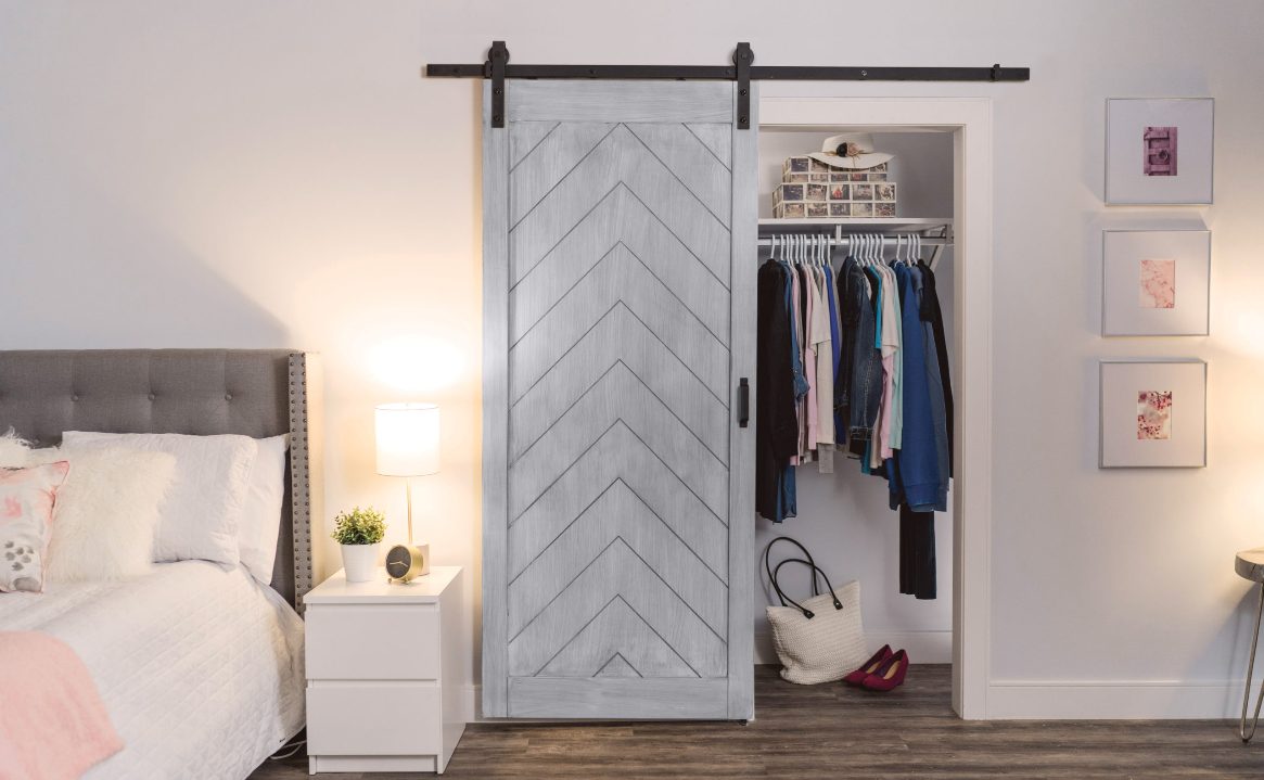 porta de celeiro para quarto