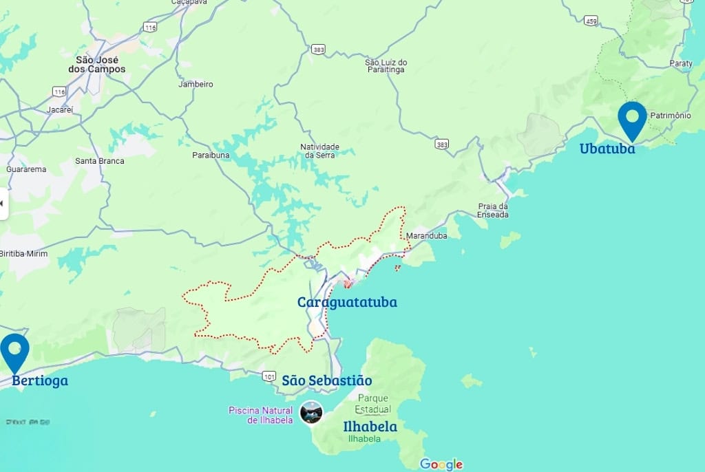 cachoeiras e praias escondidas