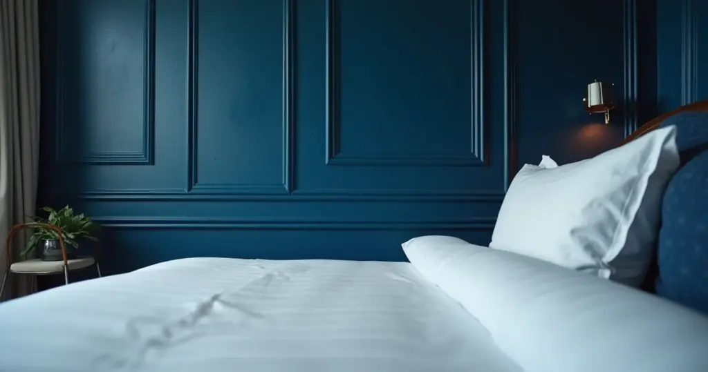 Quarto Azul Marinho e Branco: O Segredo do Aconchego Sofisticado