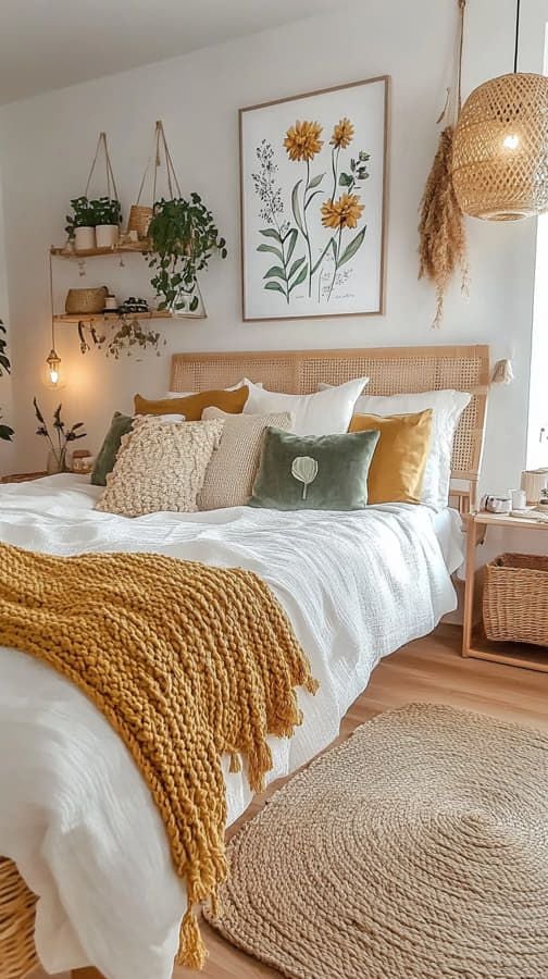 Guia Completo de Cores para um Quarto Boho Minimalista