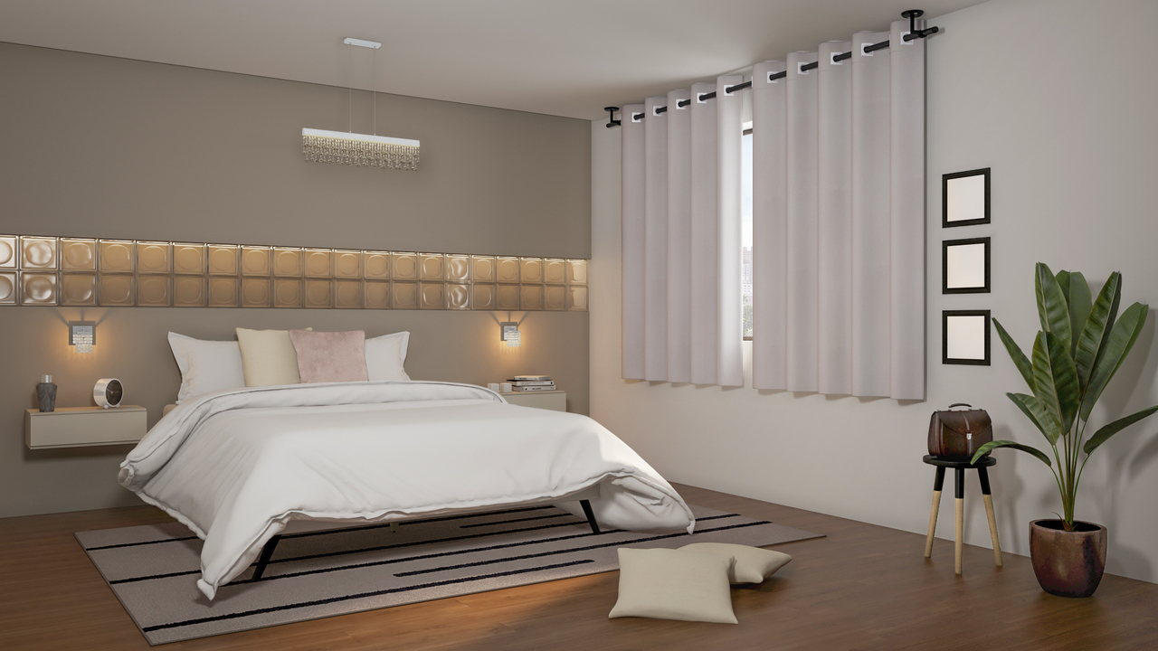 Tijolo de Vidro: Tendência e Aplicações em Quartos Modernos