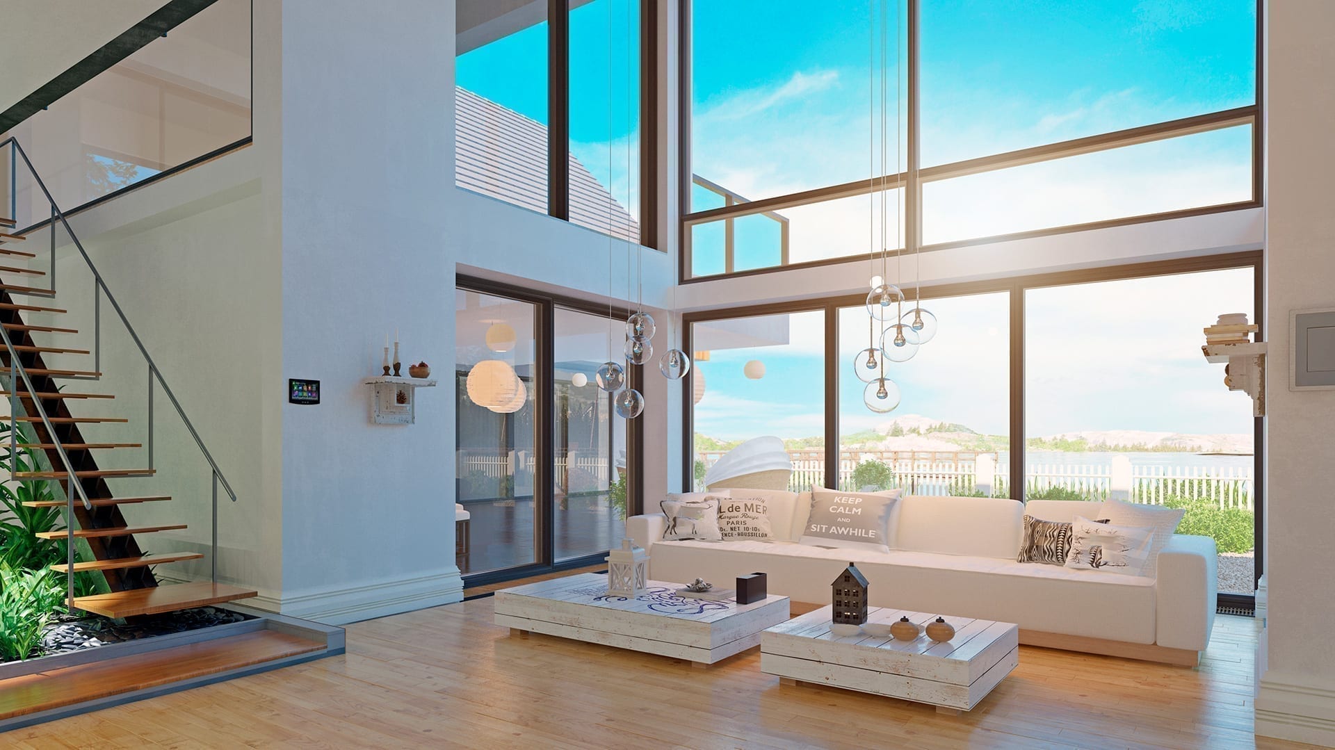 Economia e Estilo: Otimizando a Iluminação Natural com Paredes de Vidro