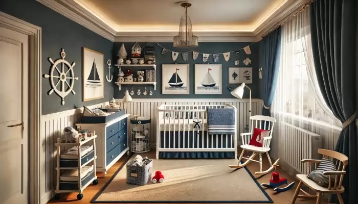 quarto com tema náutico