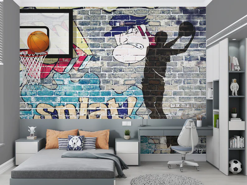 Além da Cama: Acessórios Essenciais para um Quarto Temático de Basquete