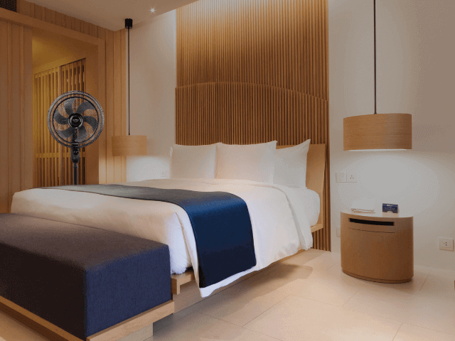 quarto com ventilação natural otimizada