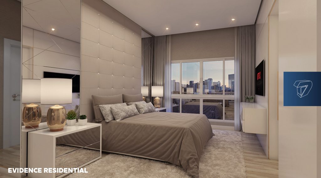 quarto com ventilação natural otimizada