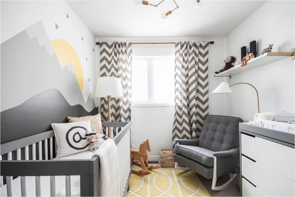 A Psicologia das Cores: Cinza e Amarelo no Quarto Infantil