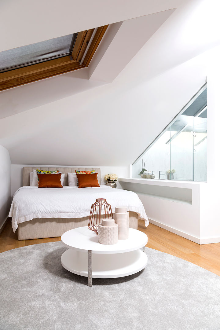 quarto no sótão decoração