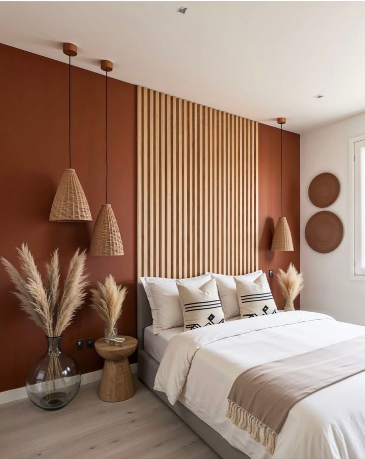Como Criar um Quarto Boho Aconchegante com Terracota e Madeira