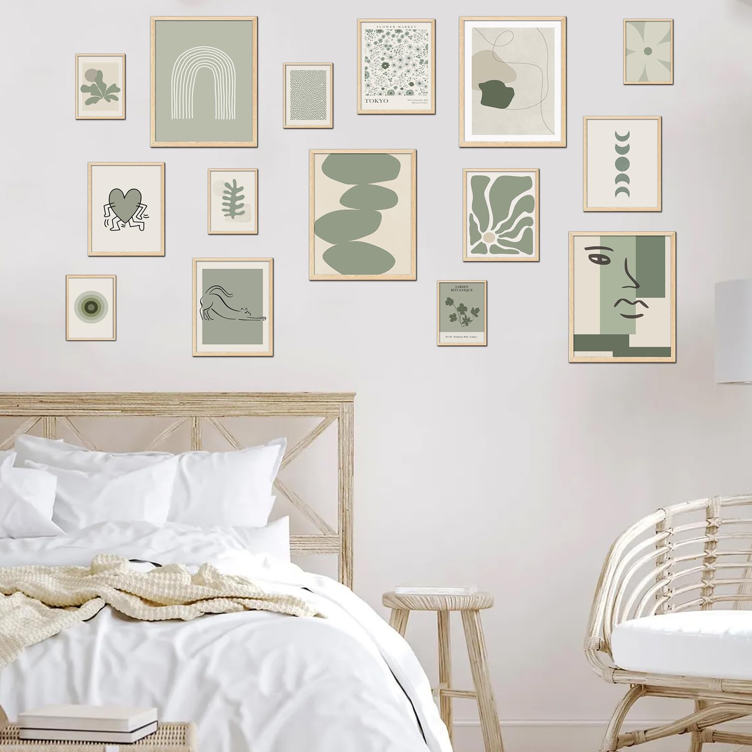 quarto verde sálvia decoração