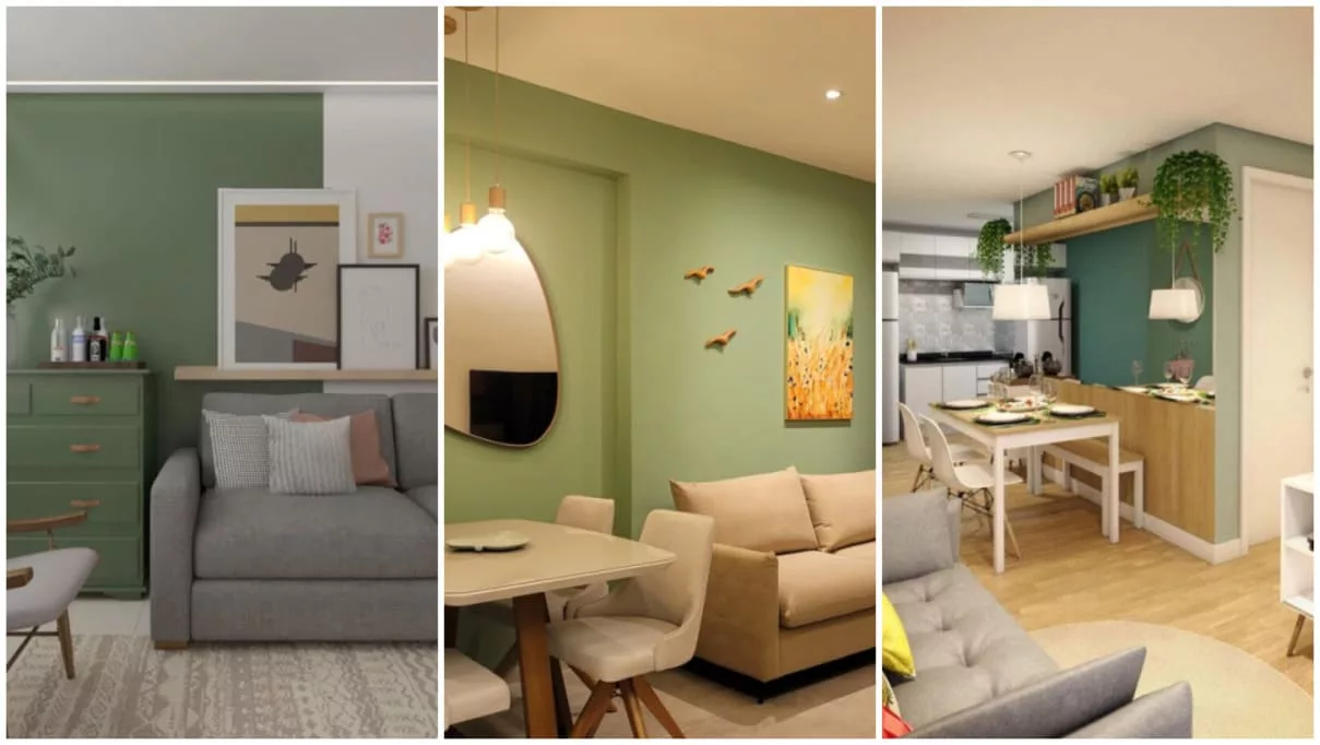 quarto verde sálvia decoração