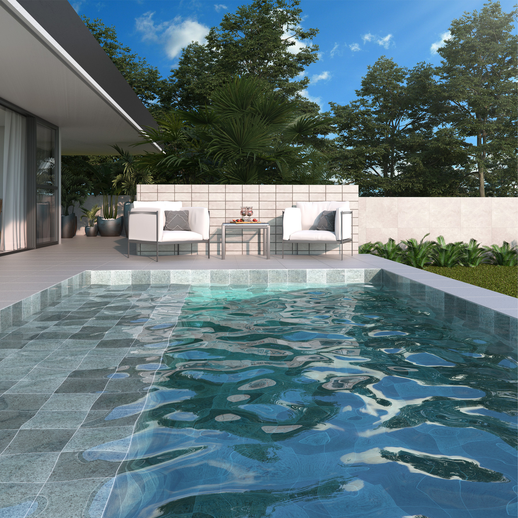 Como escolher o piso antiderrapante ideal para a borda da sua piscina