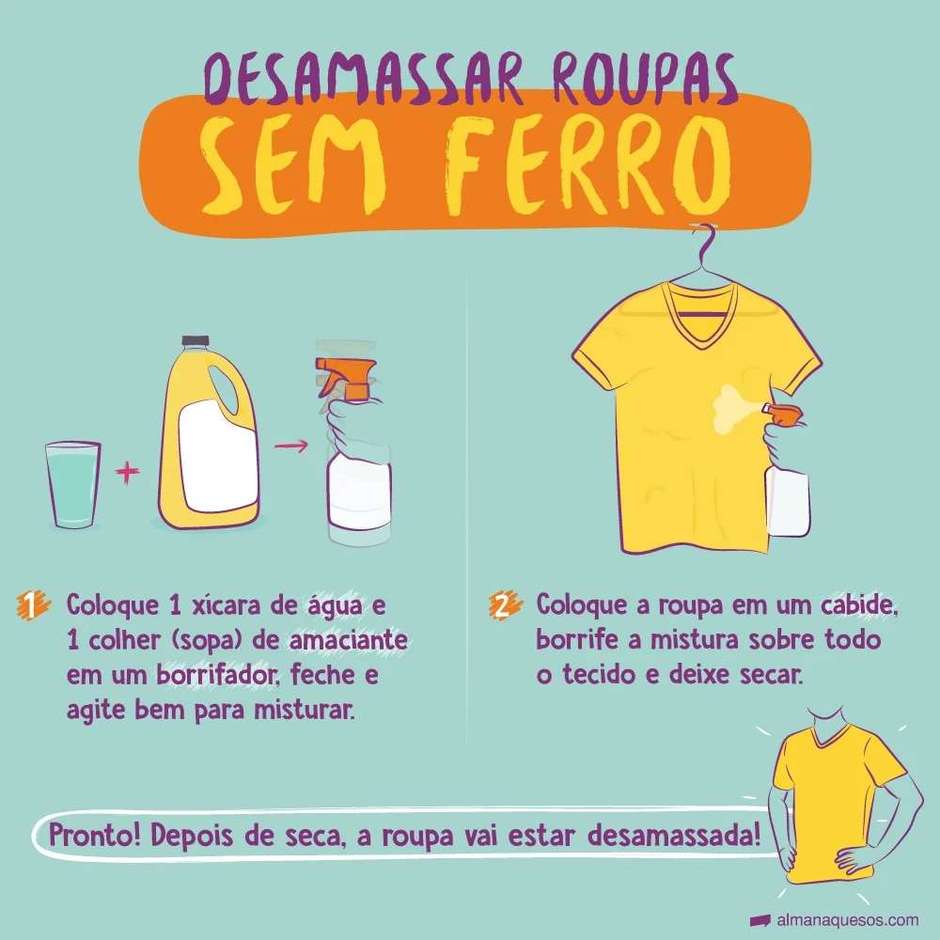 Receita de Spray Desamassador Caseiro: Economize e Desamasse Suas Roupas