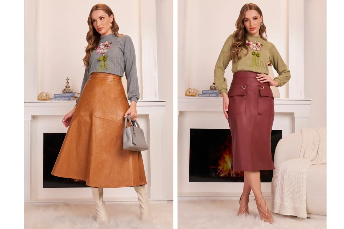 saia de couro como usar