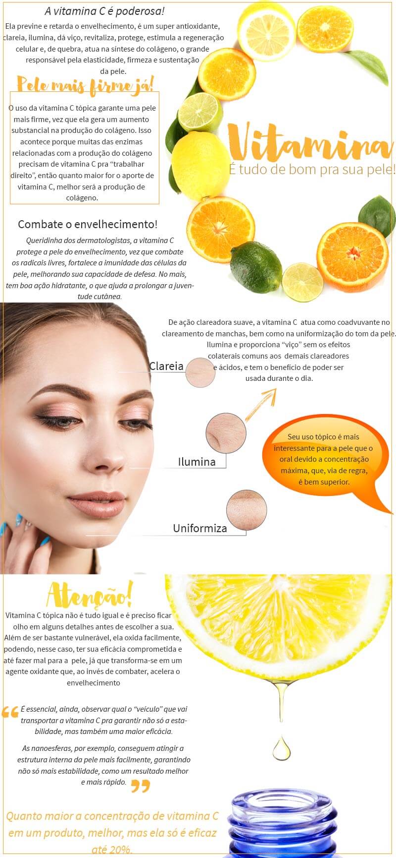 Como Escolher a Vitamina C Ideal para o Seu Tipo de Pele (Seca