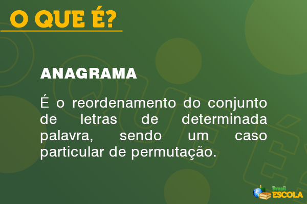 anagrama o que é