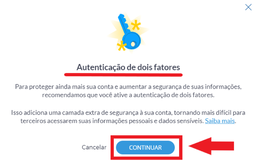 autenticação de dois fatores