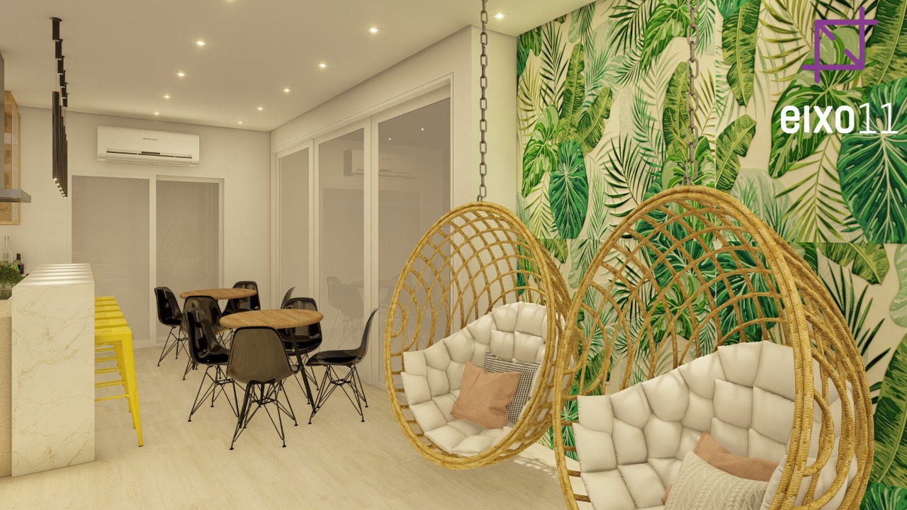 balanço suspenso quarto pequeno