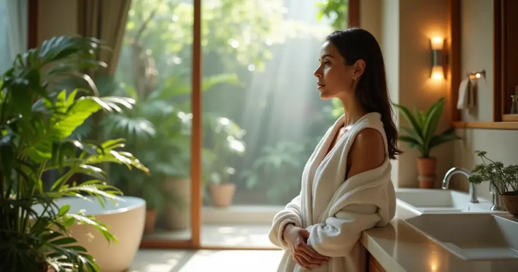 17 Ideias Práticas para um Banheiro com Jardim de Inverno que Vira Refúgio