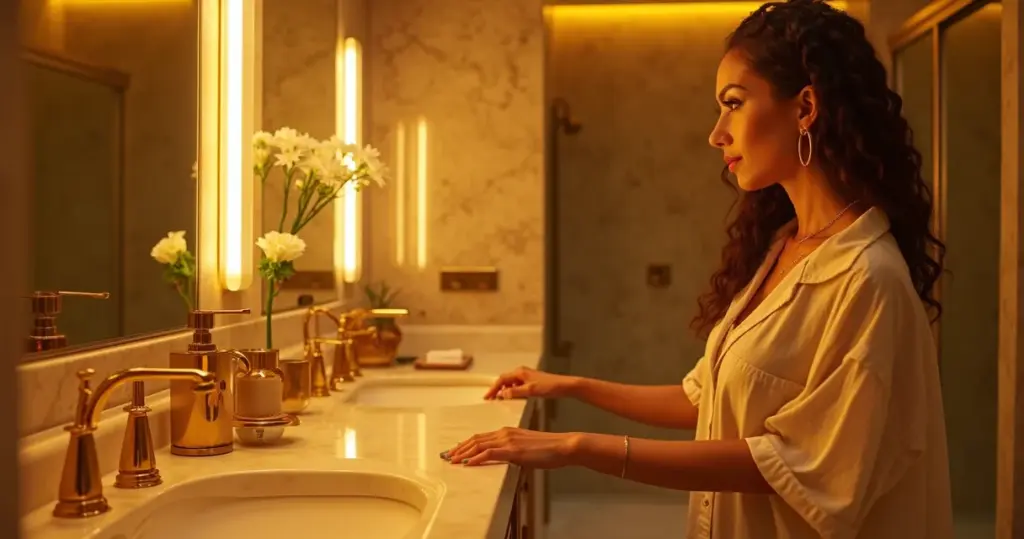 23 Ideias de Banheiro Dourado Que Transformam Qualquer Casa em Luxo