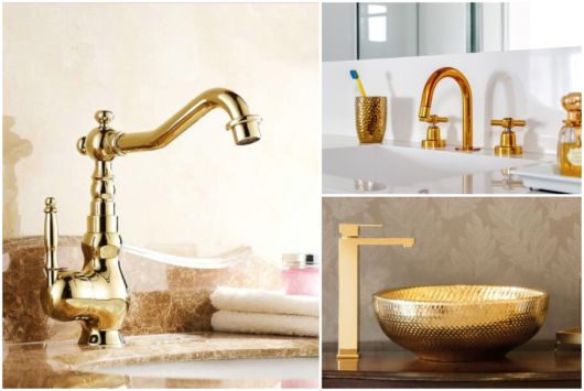 banheiro dourado vs banheiro cromado qual escolher