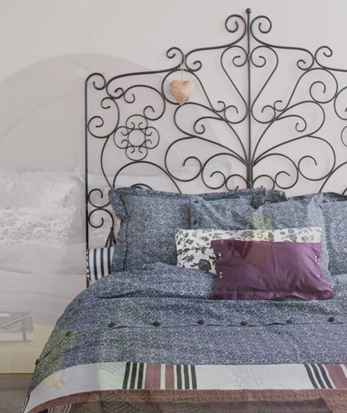 ideias de decoração com cabeceira de ferro vintage