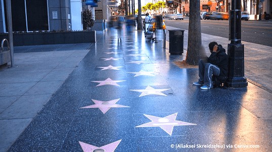 endereço calçada da fama hollywood