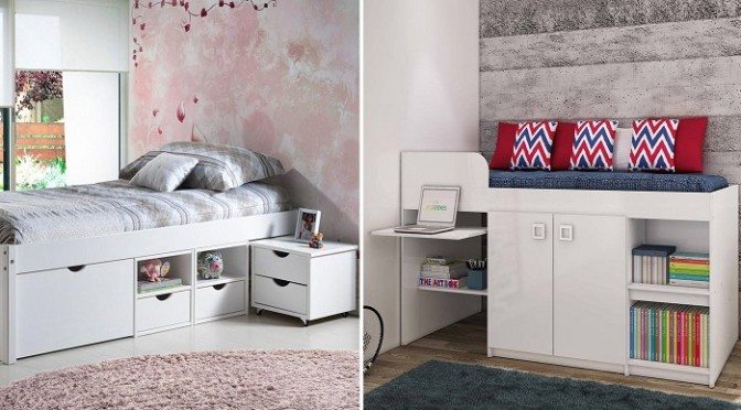 ideias de decoração cama auxiliar quarto pequeno