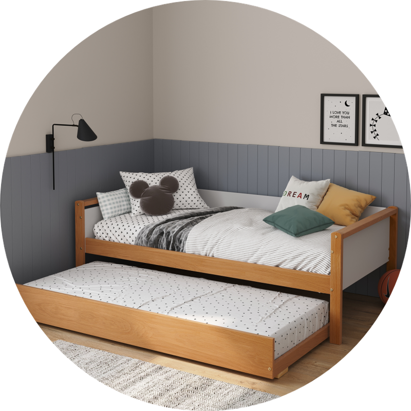 como escolher a roupa de cama para cama auxiliar decorada