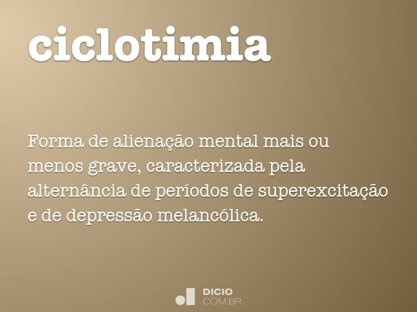 ciclotimia o que é e como tratar