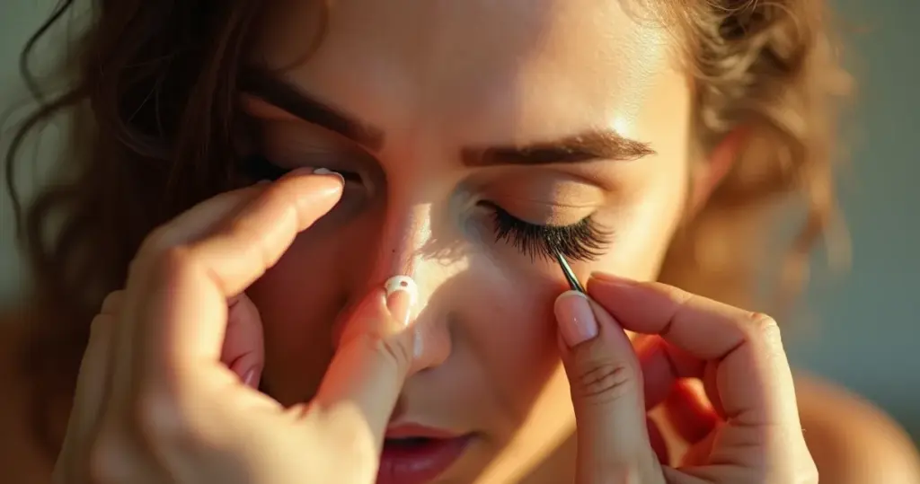 Como aplicar cílios postiços sem o erro que estraga o glamour