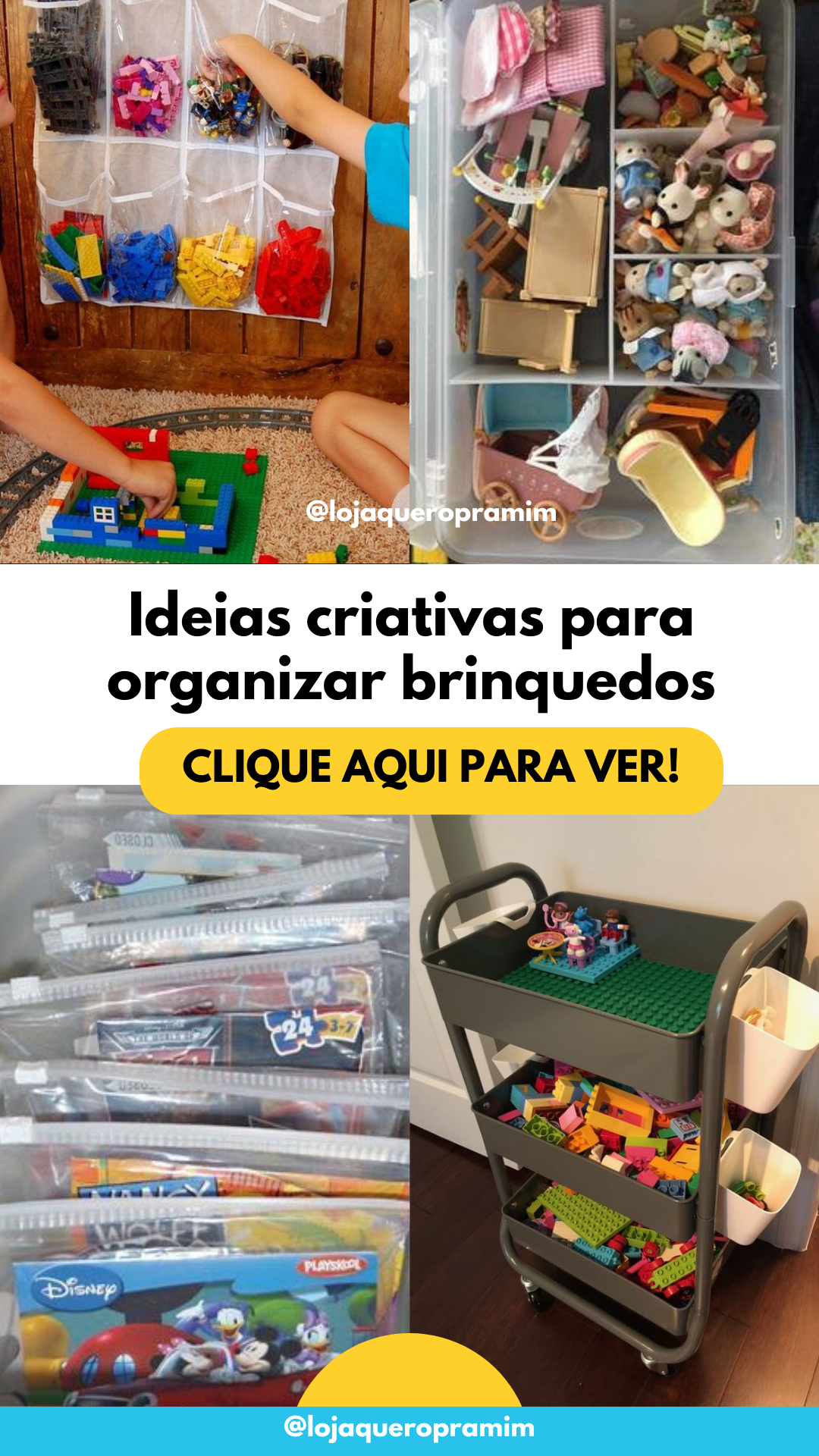 erros ao fazer organizador de brinquedos com rodinhas