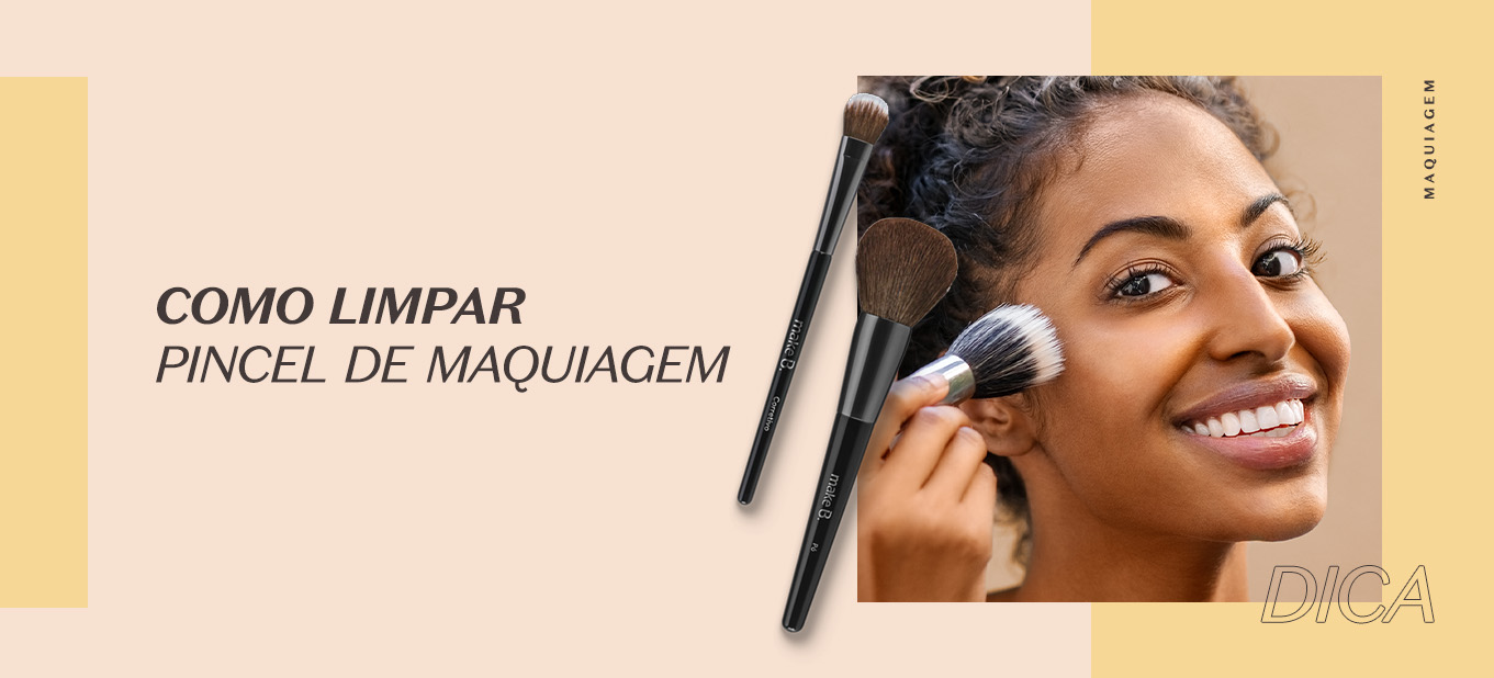 erros comuns ao lavar pincel de maquiagem
