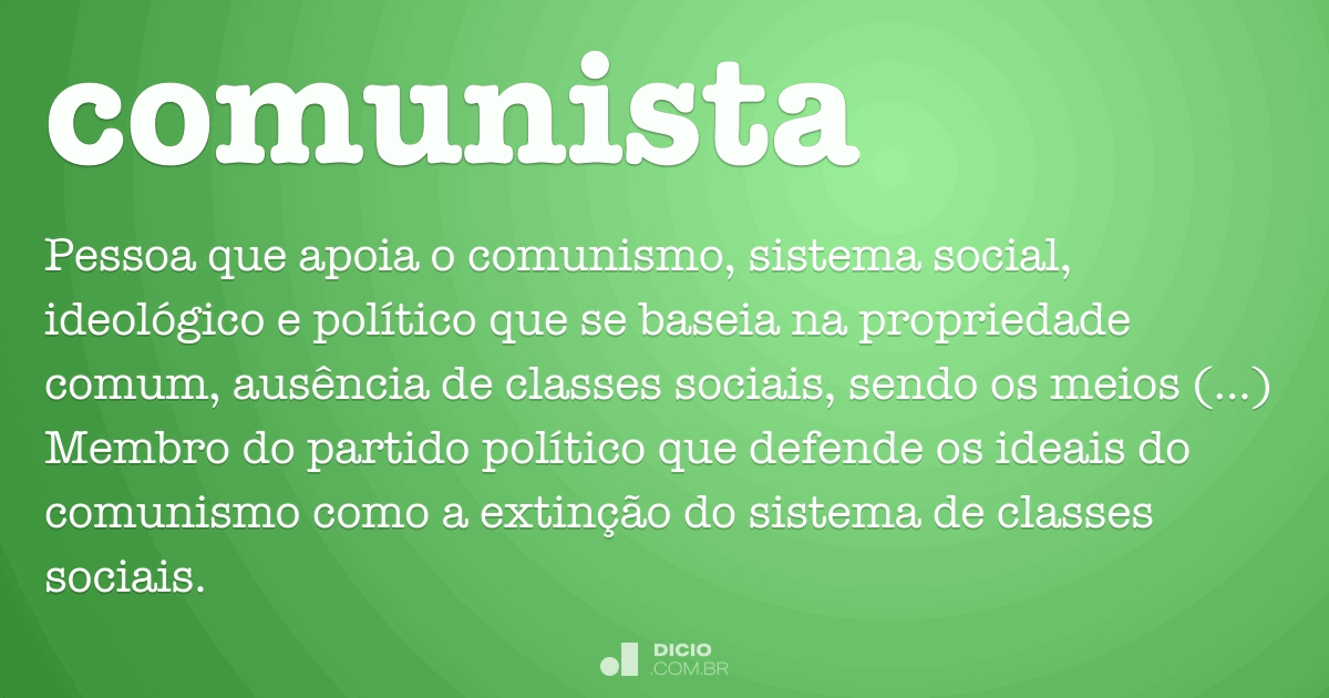 o que é ser comunista