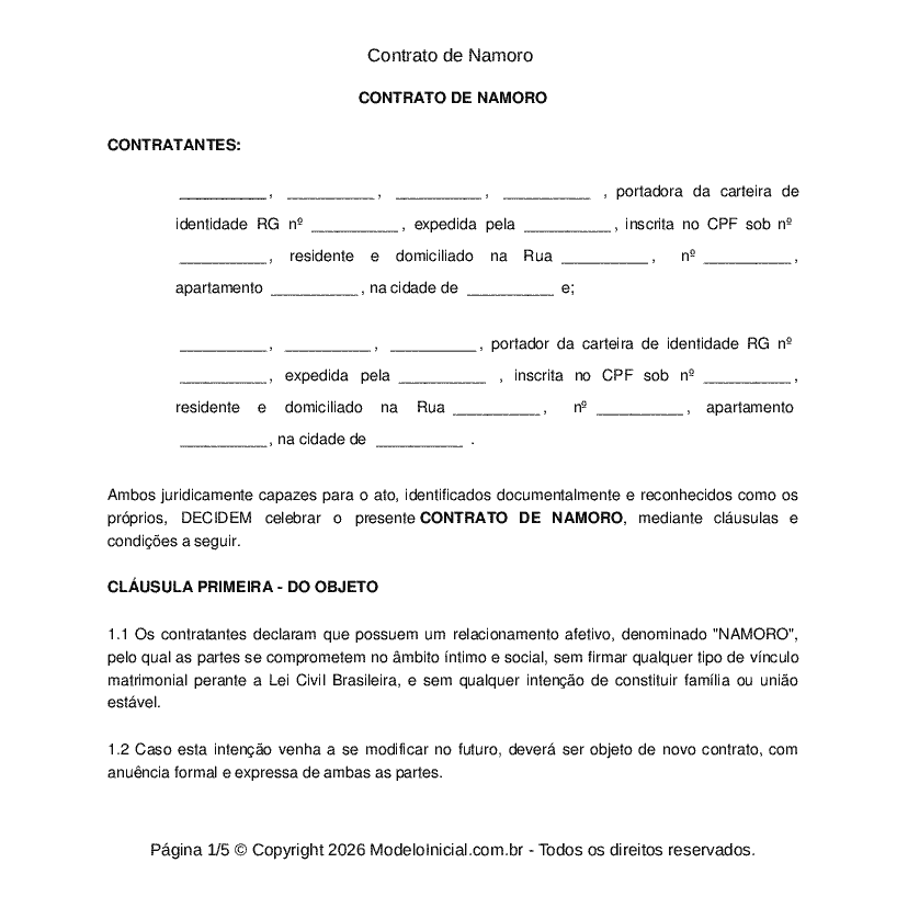 erro ao confundir namoro com união estável