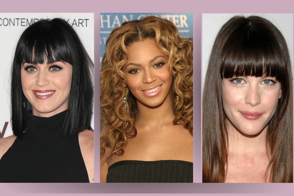 melhor corte de cabelo para rosto quadrado com testa larga