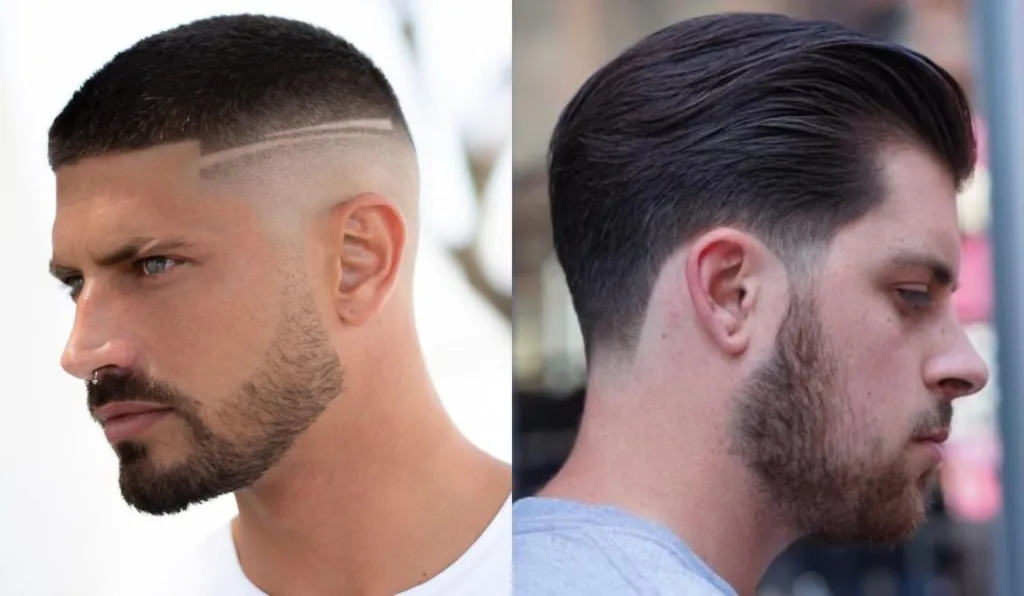 corte de cabelo masculino com óculos redondos