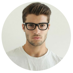 melhores cortes de cabelo masculino para quem usa óculos