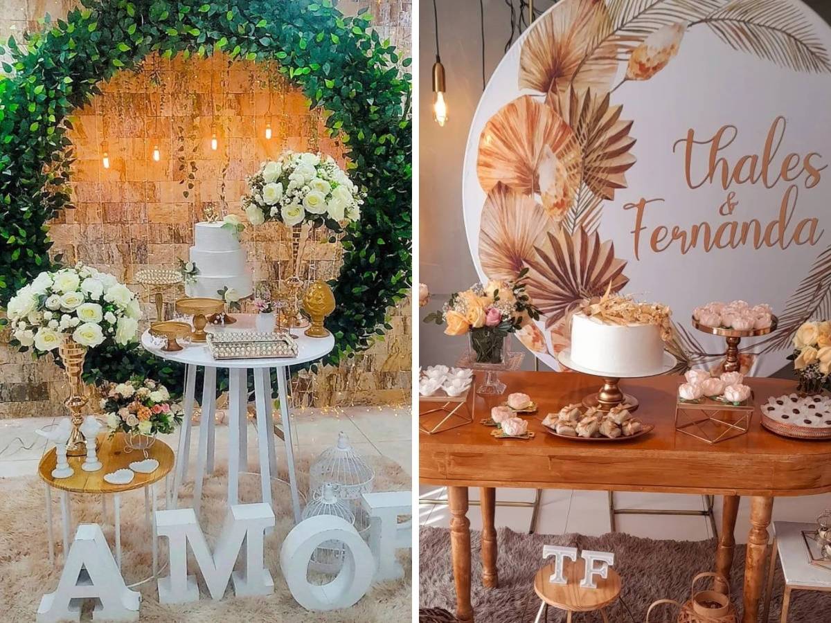ideias de decoração para festa de noivado simples