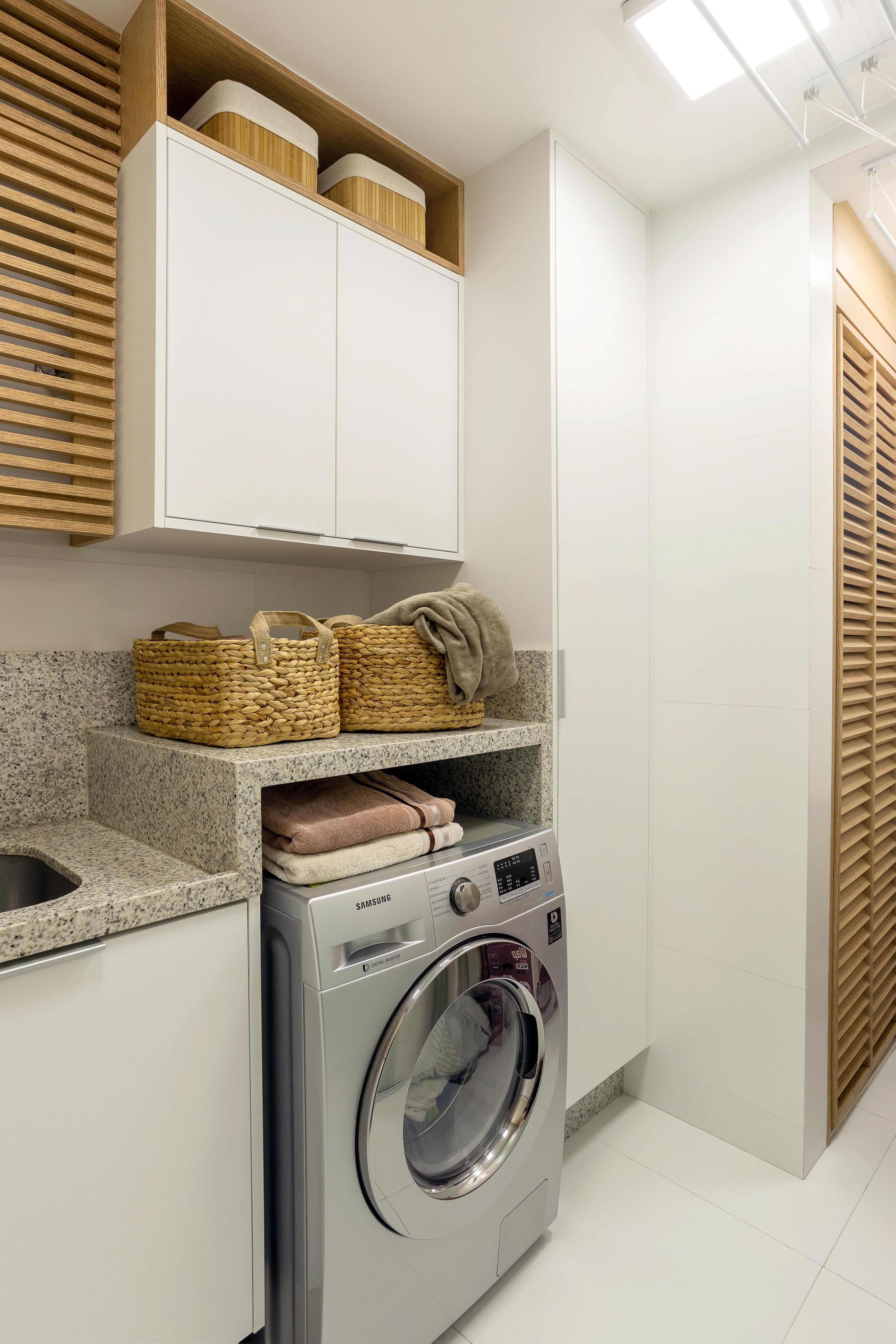 ideias de decoração lavanderia pequena simples