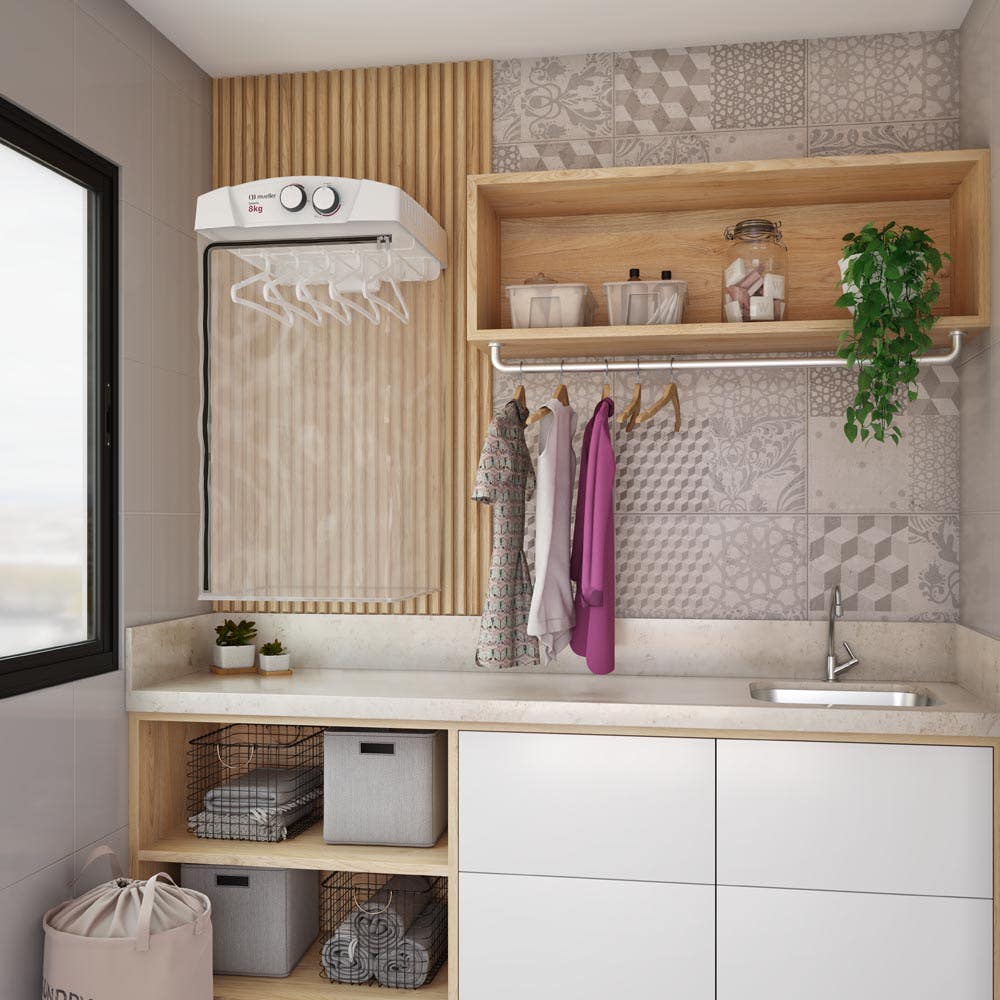 quanto custa decorar lavanderia pequena