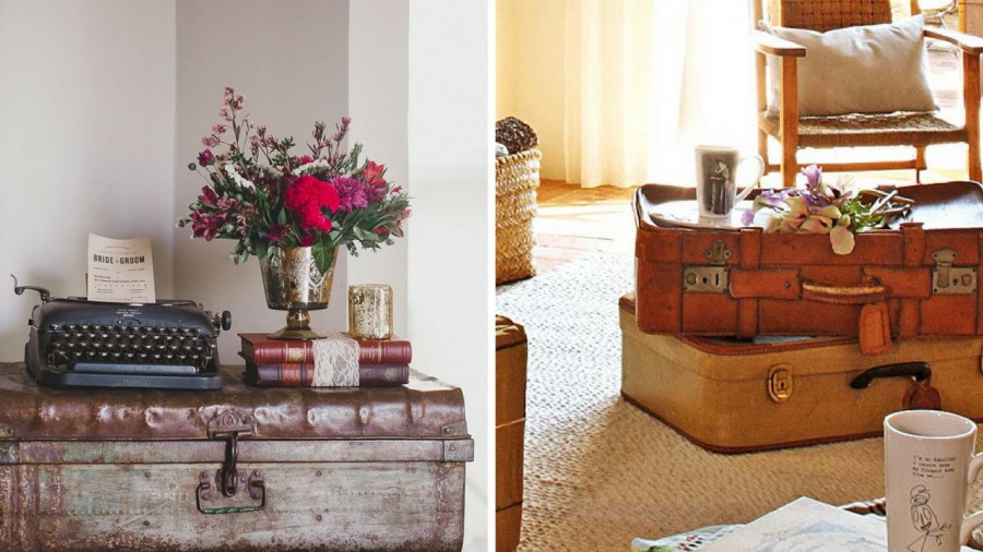 erros comuns ao decorar com malas antigas