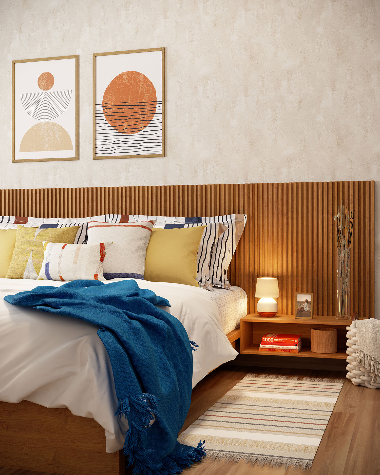 erros comuns ao decorar quarto com quadros abstratos