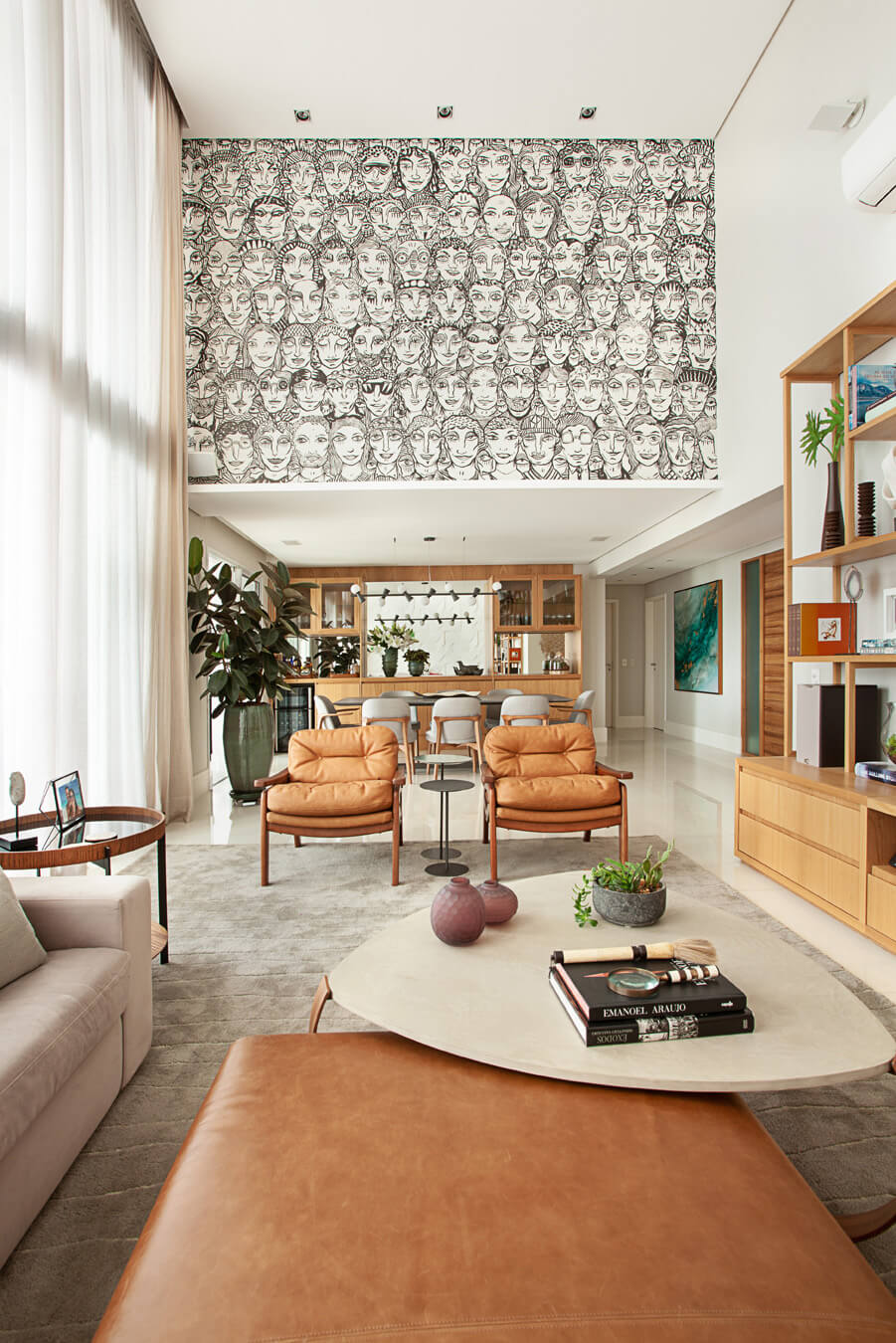 lustres para sala com pé direito duplo