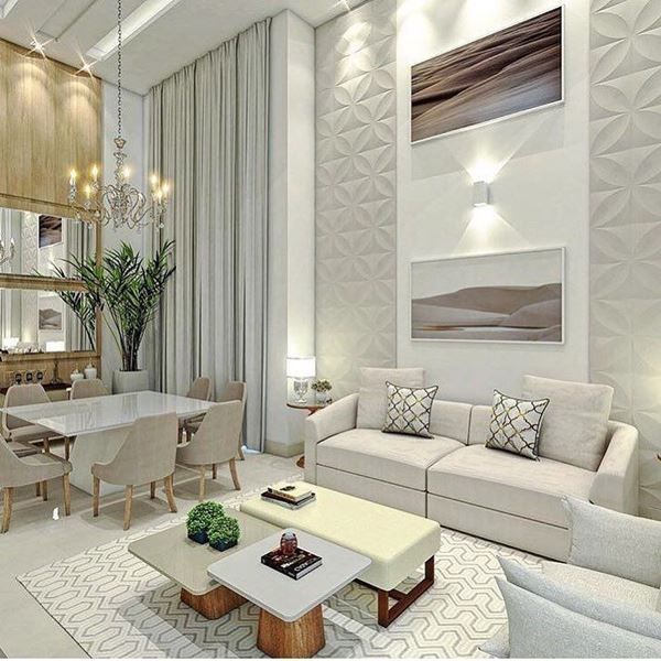 ideias de decoração sala pé direito duplo