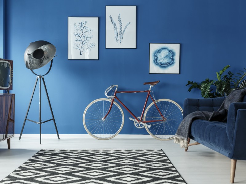 como usar listras na decoração navy