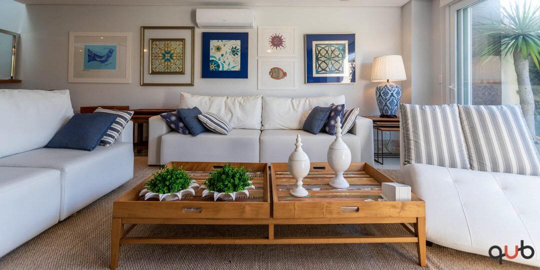 como usar listras na decoração navy