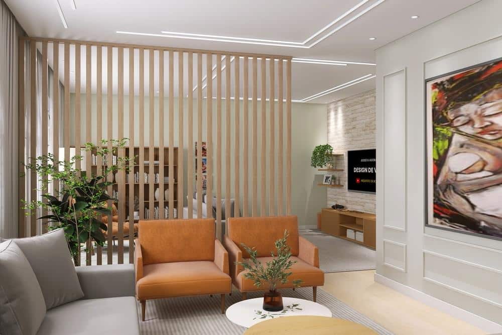 ideias de divisória de ambiente para quarto pequeno