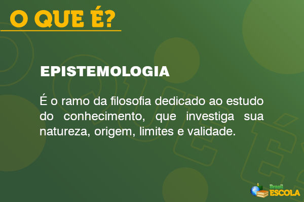 o que é epistemologia e exemplos