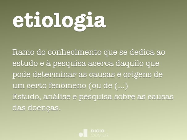 etiologia medicina